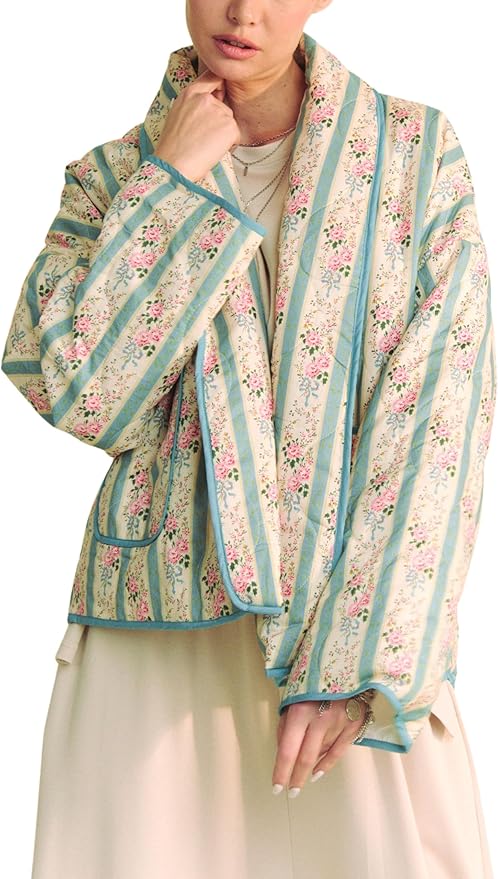 Vintage Floral Quilted Jacket