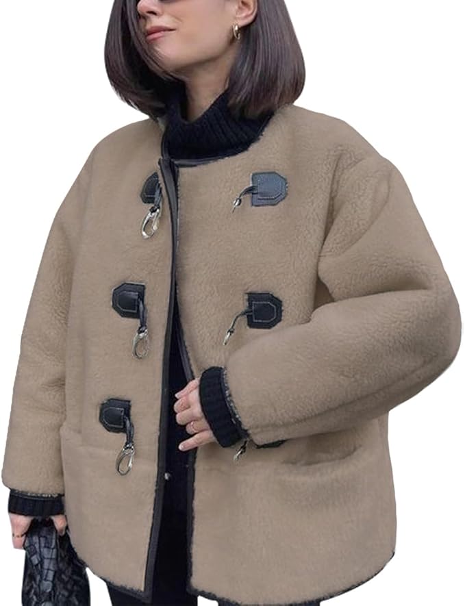 Women's Collarless Button Down Jacket